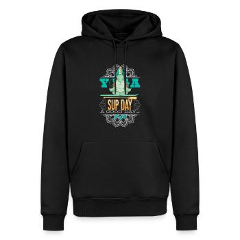 SUP paddleboarding Stand Up Paddle Turtle - Men’s Premium Organic Hoodie - black - Front - Nico (187cm)