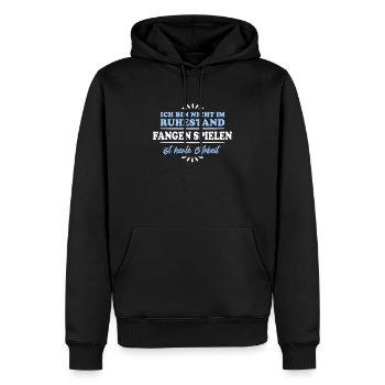 Pensionné de retraite Retraité Jouer à la balise - Sweat à capuche Premium bio Homme - noir - Devant - Nico (187cm)