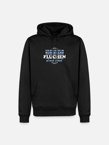 Retirement Pensioner Pensioner Swearing - Men’s Premium Organic Hoodie - black