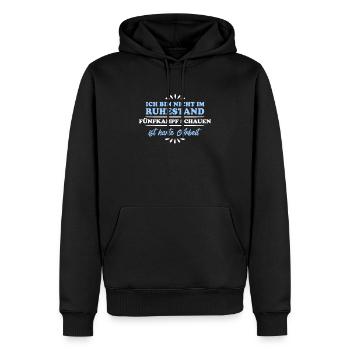 Ruhestand Rentner Pensioner Fünfkampf - Männer Premium Bio Hoodie - Schwarz - Vorne - Nico (187cm)