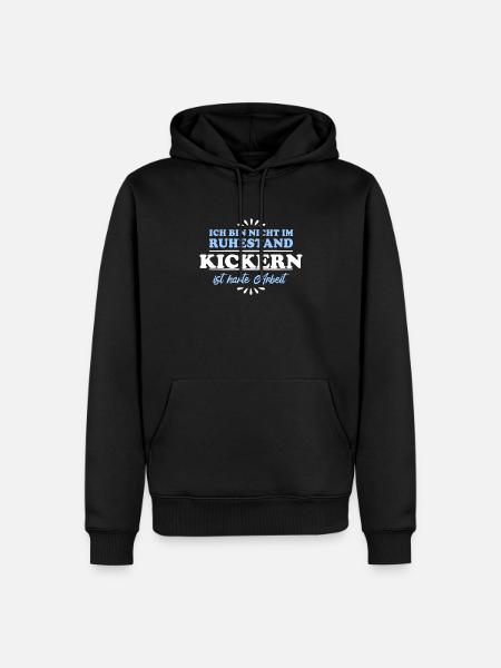 Retraité Retraité Kicker - Sweat à capuche Premium bio Homme - noir