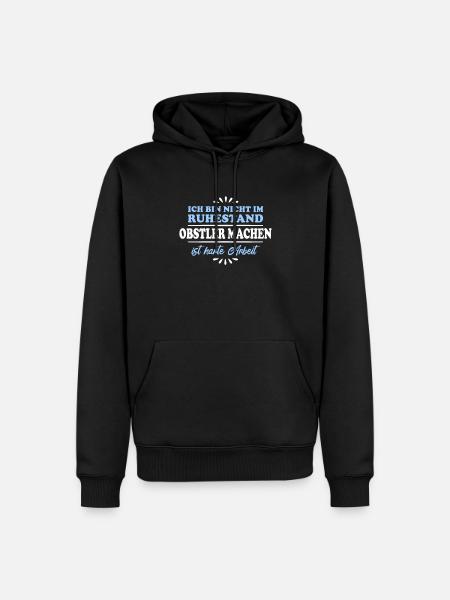 Pensionné Retraité Obstler - Sweat à capuche Premium bio Homme - noir