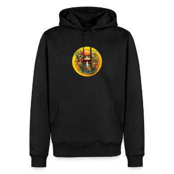 Champignons Cueilleurs de champignons Accessoires Champignons Cultivateurs Champignons - Sweat à capuche Premium bio Homme - noir - Devant - Nico (187cm)