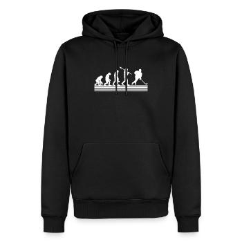 Eishockey-Spieler Hockey-Spiel Eishockey - Männer Premium Bio Hoodie - Schwarz - Vorne - Nico (187cm)
