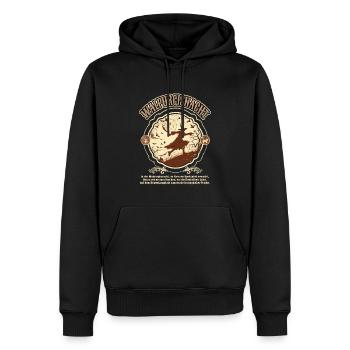 Idée cadeau de sorcières gothiques occulte - Sweat à capuche Premium bio Homme - noir - Devant - Nico (187cm)