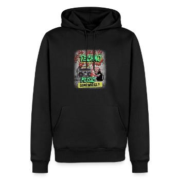 Hardcore-Rave Musik Raver 90er EDM House DJ Rave - Männer Premium Bio Hoodie - Schwarz - Vorne - Nico (187cm)