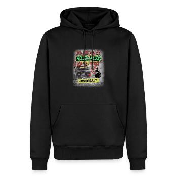 Hardcore-Rave Musik Raver 90s EDM DJ Rave Techno - Männer Premium Bio Hoodie - Schwarz - Vorne - Nico (187cm)