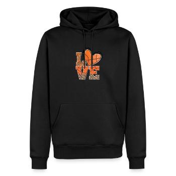 Basketballer Basketball-spieler Love Basketball - Männer Premium Bio Hoodie - Schwarz - Vorne - Nico (187cm)