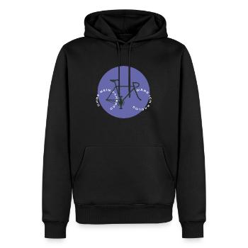 Sans mon vélo - Sweat à capuche Premium bio Homme - noir - Devant - Nico (187cm)