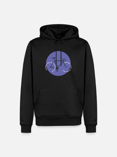 Sans mon vélo - Sweat à capuche Premium bio Homme - noir