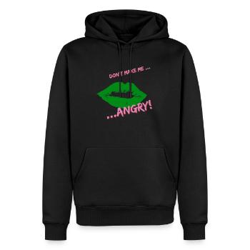 Don't make me Angry - Men’s Premium Organic Hoodie - black - Front - Nico (187cm)