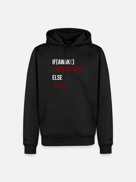 If Awake Second Edition - Men’s Premium Organic Hoodie - black