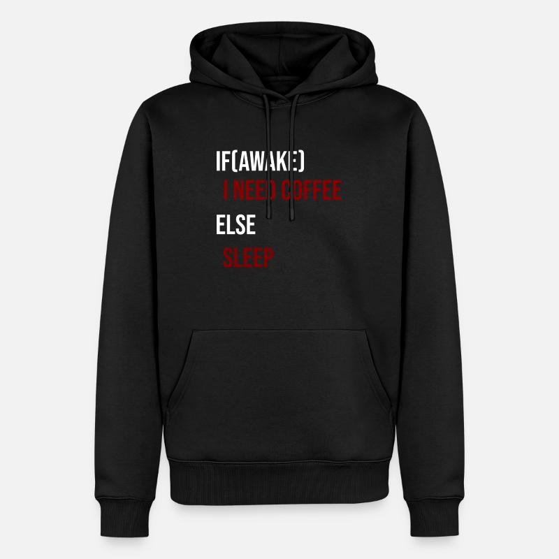 If Awake Second Edition - Men’s Premium Organic Hoodie - black