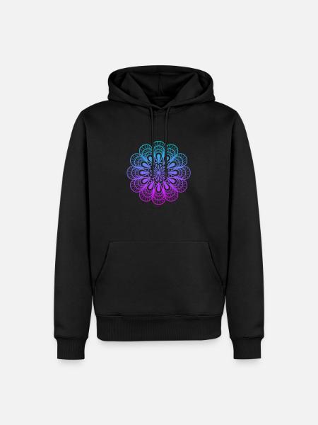 Mandala - Männer Premium Bio Hoodie - Schwarz