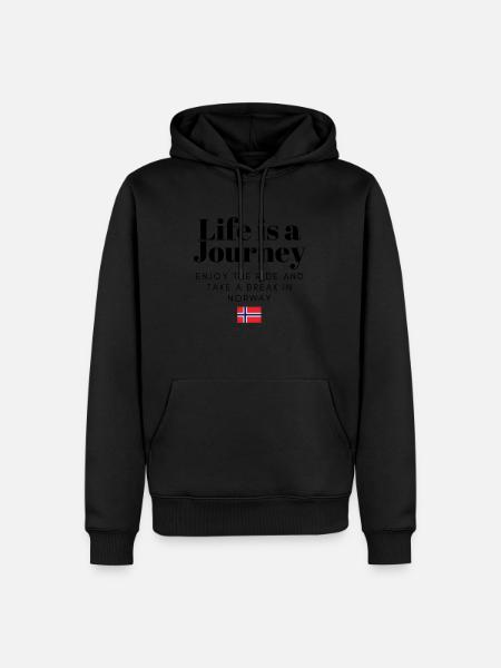 Trip to Norway - Men’s Premium Organic Hoodie - black