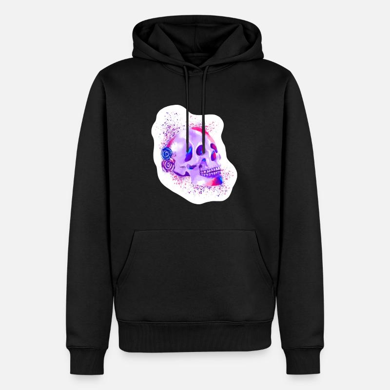 Schädel - Schädel - Männer Premium Bio Hoodie - Schwarz