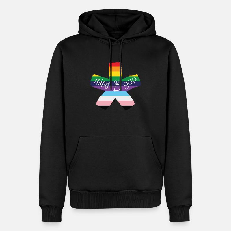 blockedTitle - Männer Premium Bio Hoodie - Schwarz