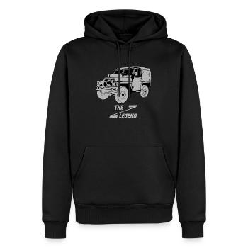 LR Lightweight 4x4 Offroad Geländewagen Auto - Männer Premium Bio Hoodie - Schwarz - Vorne - Nico (187cm)