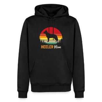 Heeler Mama Mutter Haustier Vieh Hund Besitzer - Männer Premium Bio Hoodie - Schwarz - Vorne - Nico (187cm)