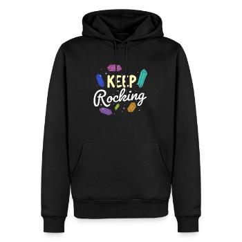 Continuez à vous balancer - Geode Hunter Geology Rockhunting - Sweat à capuche Premium bio Homme - noir - Devant - Nico (187cm)