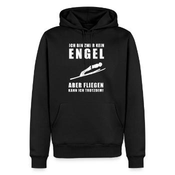 Skispringen | Skispringer | Skisprung | Skifliegen - Männer Premium Bio Hoodie - Schwarz - Vorne - Nico (187cm)