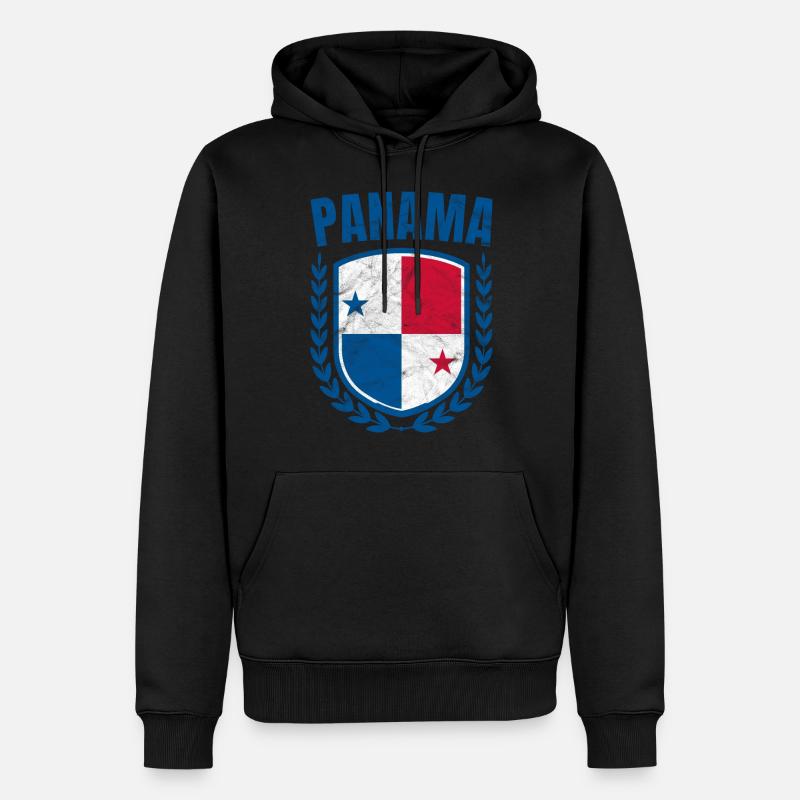 Panama - Männer Premium Bio Hoodie - Schwarz