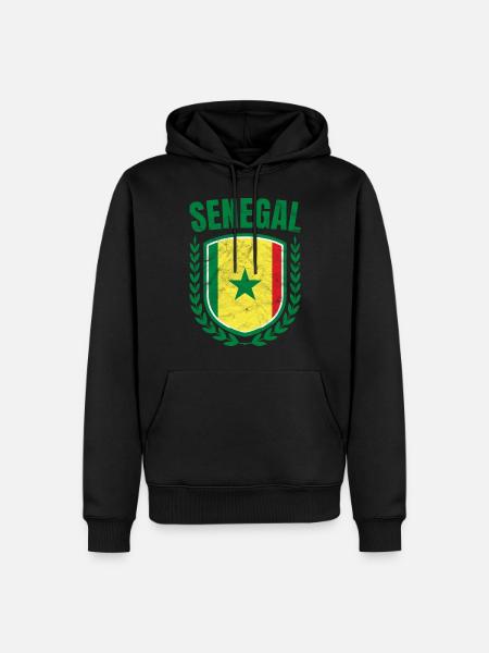 Senegal - Men’s Premium Organic Hoodie - black