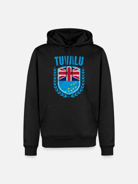 Tuvalu - Men’s Premium Organic Hoodie - black
