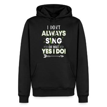 Musik Chor Musiker - Männer Premium Bio Hoodie - Schwarz - Vorne - Nico (187cm)