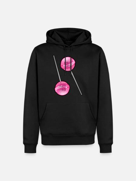 Skull Lollipop - Men’s Premium Organic Hoodie - black