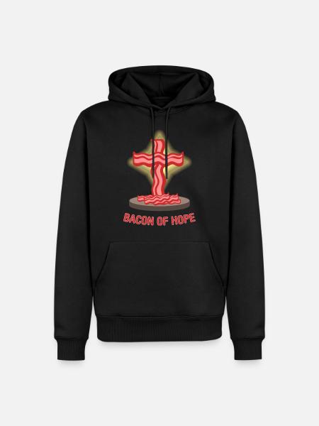 Grillades au bacon de l’espoir Grillage BBQ - Sweat à capuche Premium bio Homme - noir