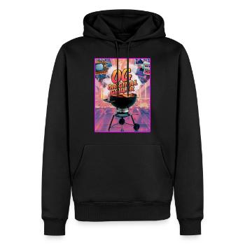 OG Original Griller BBQ Style des années 80 - Sweat à capuche Premium bio Homme - noir - Devant - Nico (187cm)