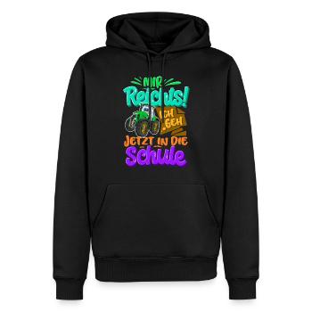 Traktor Kinder Einschulung - Männer Premium Bio Hoodie - Schwarz - Vorne - Nico (187cm)