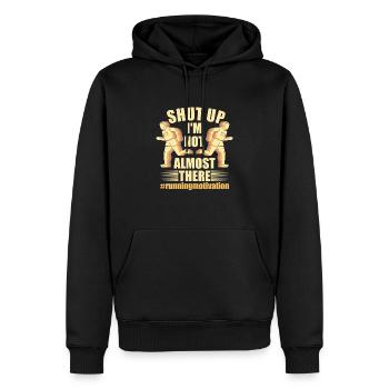 Läufer Marathon Halbmarathon - Marathontraining - Männer Premium Bio Hoodie - Schwarz - Vorne - Nico (187cm)