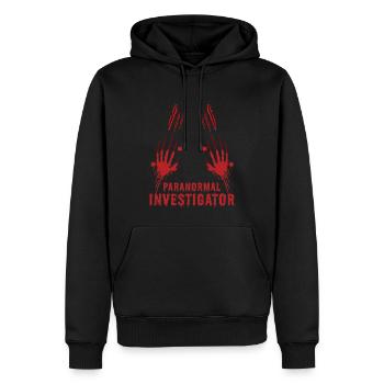 Geisterjäger und paranormaler Ermittler - Männer Premium Bio Hoodie - Schwarz - Vorne - Nico (187cm)