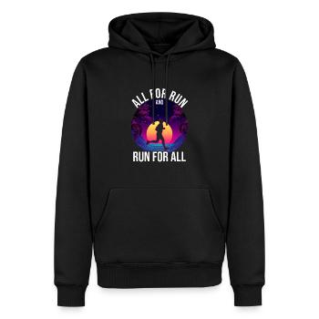 Love Running Zitat - Laufen Läufer - Männer Premium Bio Hoodie - Schwarz - Vorne - Nico (187cm)