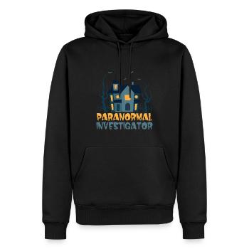 Geisterjäger und paranormaler Ermittler - Männer Premium Bio Hoodie - Schwarz - Vorne - Nico (187cm)