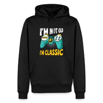 Video Games Spruch Classic Zocken - Männer Premium Bio Hoodie - Schwarz - Vorne - Nico (187cm)