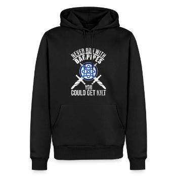 Schottland Fans Tradition Kilt Schottenrock - Männer Premium Bio Hoodie - Schwarz - Vorne - Nico (187cm)
