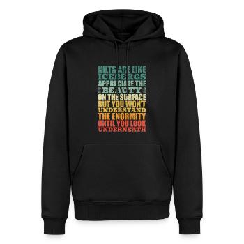 Schottischer Kilt Tracht - Schottenrock Schottland - Männer Premium Bio Hoodie - Schwarz - Vorne - Nico (187cm)