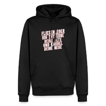 Fliesenleger Fliesen Handwerker - Männer Premium Bio Hoodie - Schwarz - Vorne - Nico (187cm)