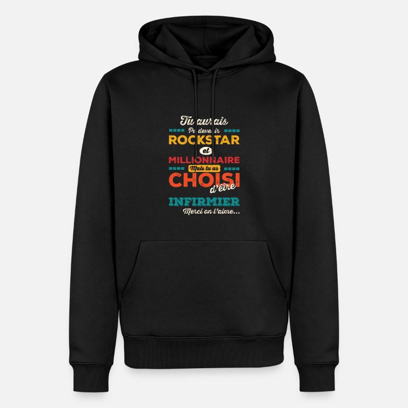 Krankenschwester - Männer Premium Bio Hoodie - Schwarz