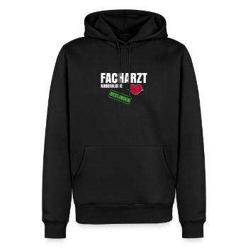 Facharzt Kardiologie - Männer Premium Bio Hoodie - Schwarz - Vorne - Nico (187cm)