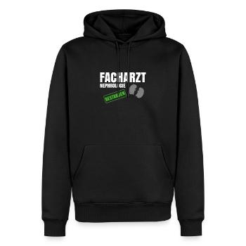Facharzt Nephrologie - Männer Premium Bio Hoodie - Schwarz - Vorne - Nico (187cm)