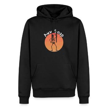Gebrochener Arm Spruch - Ambruch Fraktur Gipsarm - Männer Premium Bio Hoodie - Schwarz - Vorne - Nico (187cm)