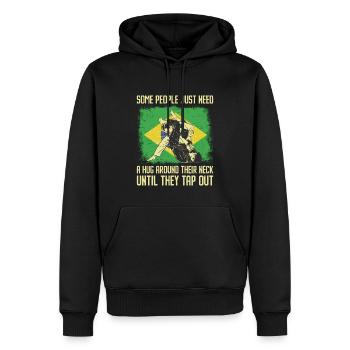 Martial Arts BJJ Brazilian Jiu Jitsu - Männer Premium Bio Hoodie - Schwarz - Vorne - Nico (187cm)