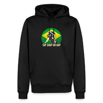 Martial Arts BJJ Brazilian Jiu Jitsu - Männer Premium Bio Hoodie - Schwarz - Vorne - Nico (187cm)