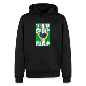 Martial Arts BJJ Brazilian Jiu Jitsu - Männer Premium Bio Hoodie - Schwarz - Vorne - Nico (187cm)