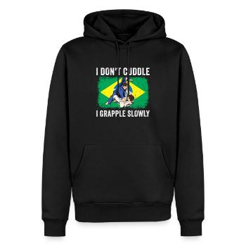 Martial Arts BJJ Brazilian Jiu Jitsu - Männer Premium Bio Hoodie - Schwarz - Vorne - Nico (187cm)