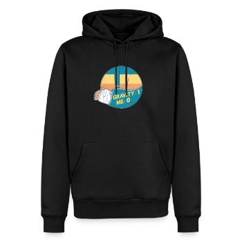 Gebrochener Arm Spruch - Fraktur Gipsarm - Männer Premium Bio Hoodie - Schwarz - Vorne - Nico (187cm)